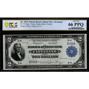 $2 1918  Federal Reserve Bank Notes 757