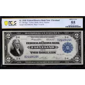 $2 1918  Federal Reserve Bank Notes 758
