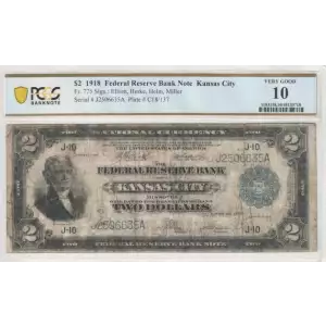 $2 1918  Federal Reserve Bank Notes 775 (2)