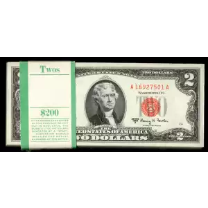 $2 1963-A red seal. Small Legal Tender Notes 1514