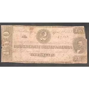 $2   Issues of the Confederate States of America CS-61