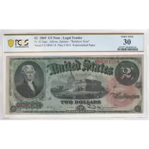 $2  Large Red Legal Tender Issues 42 (2)