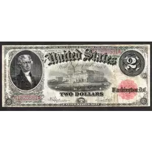 $2  Small Red, scalloped Legal Tender Issues 60