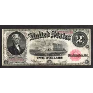 $2  Small Red, scalloped Legal Tender Issues 60