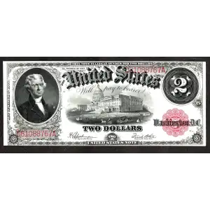 $2  Small Red, scalloped Legal Tender Issues 60
