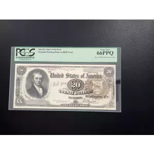 $20 1890 Large Brown Treasury or Coin Notes 372