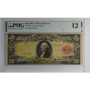 $20 1905 Small Red Gold Certificates 1179