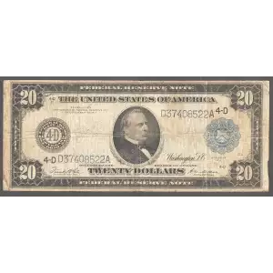 $20 1914 Red Seal Federal Reserve Notes 979A