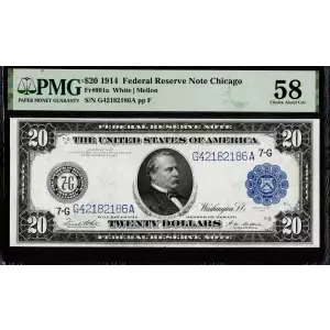 $20 1914 Red Seal Federal Reserve Notes 991A