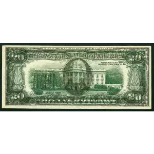 $20 1977 blue-Green seal. Small Size $20 Federal Reserve Notes 2072-H