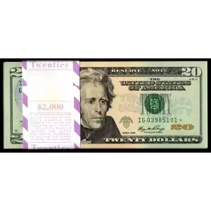 $20 2006 blue-Green seal. Small Size $20 Federal Reserve Notes 2093-G*