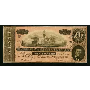 $20   Issues of the Confederate States of America CS-67