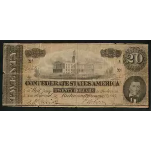 $20   Issues of the Confederate States of America CS-67