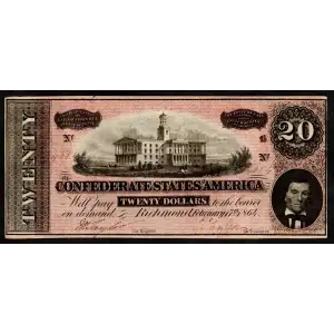 $20   Issues of the Confederate States of America CS-67