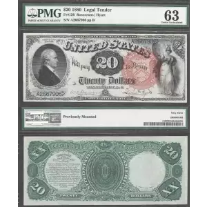 $20  Large Red, spiked Legal Tender Issues 136