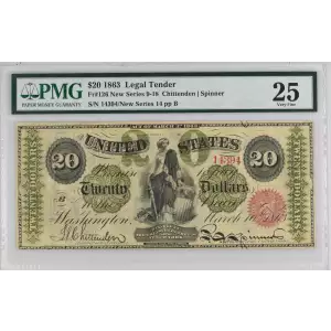 $20 New Series 9-18 at top center Type 2 Legal Tender Issues 126