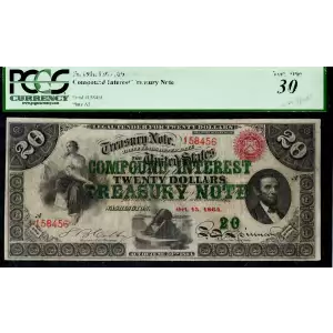 $20  Red Treasury seal Compound Interest Treasury Notes 191a (2)