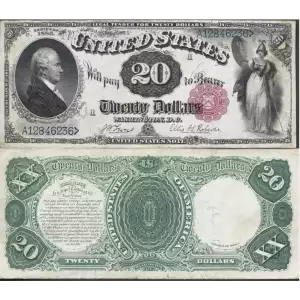 $20  Small Red, scalloped Legal Tender Issues 143