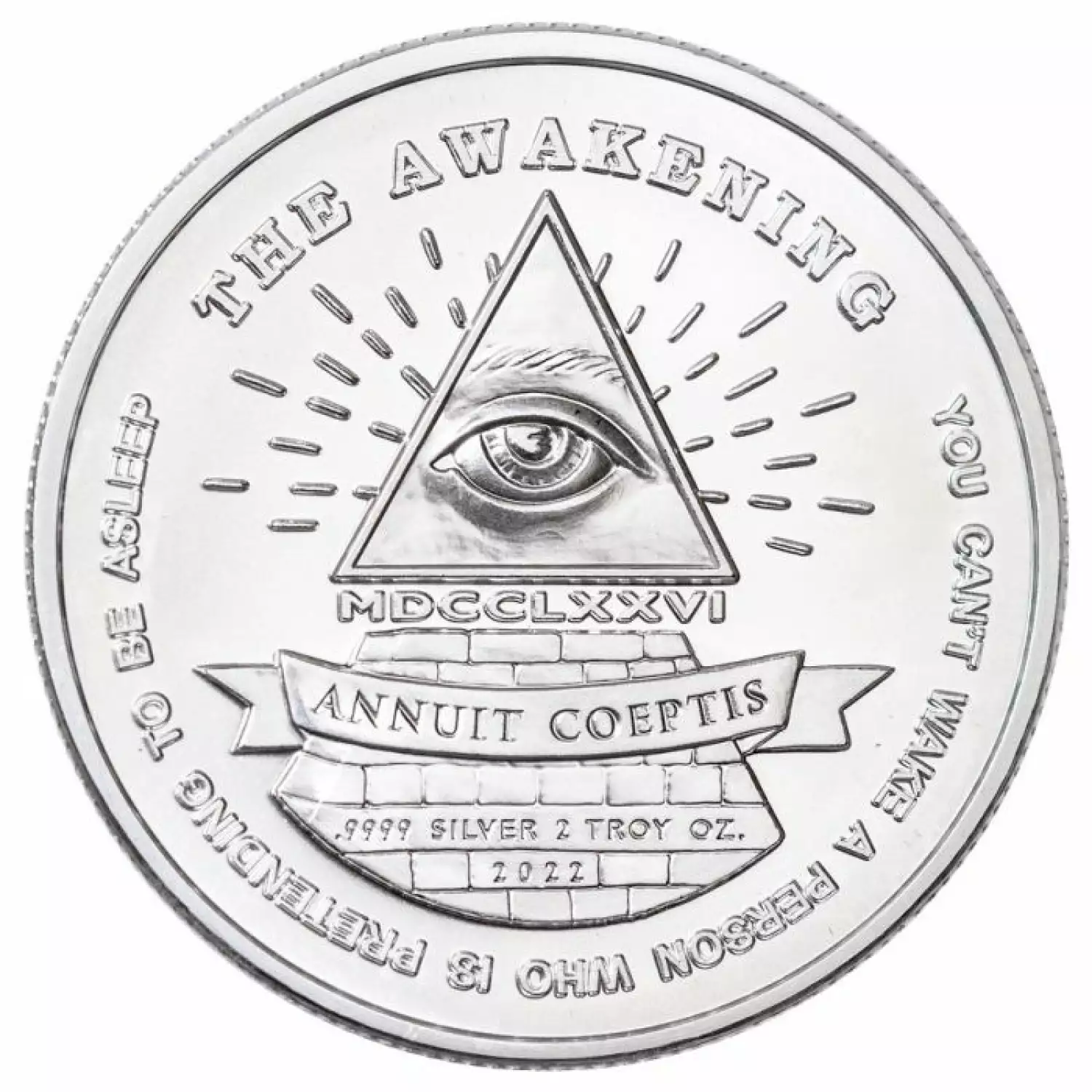 2022 2oz Nuie The Awakening House of Cards Round Silver Coin ...