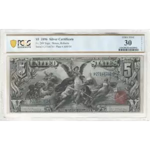$5 1896 Small Red Silver Certificates 269