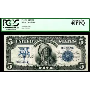 $5 1899 Blue Silver Certificates 272