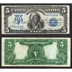 $5 1899 Blue Silver Certificates 275