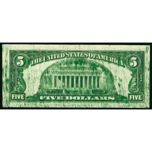 $5 1977-A.  Small Size $5 Federal Reserve Notes 1975-K