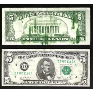 $5 1981  Small Size $5 Federal Reserve Notes 1976-D
