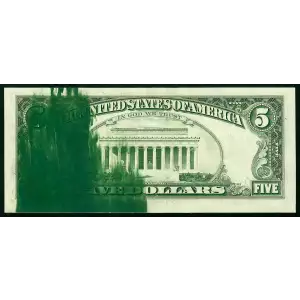 $5 1981  Small Size $5 Federal Reserve Notes 1976-J