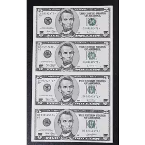 $5 2003  Small Size $5 Federal Reserve Notes 1989-G (2)