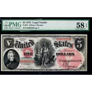 $5  Small Red with rays Legal Tender Issues 68 (2)