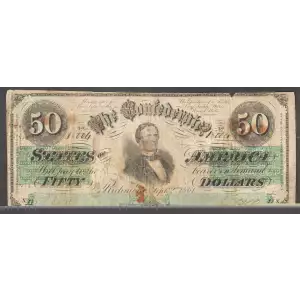 $50   Issues of the Confederate States of America CS-16