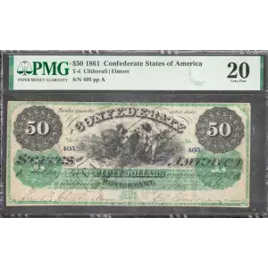 $50   Issues of the Confederate States of America CS-4