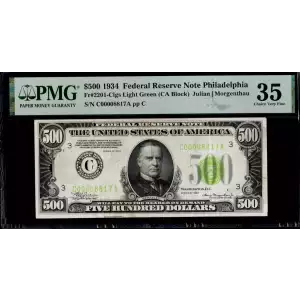 $500 1934  High Denomination Notes 2201-C (2)