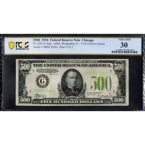 $500 1934  High Denomination Notes 2201-G