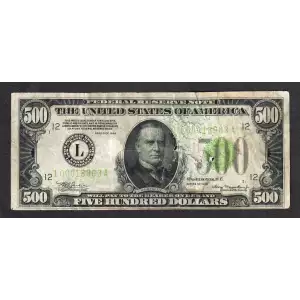$500 1934  High Denomination Notes 2201-L