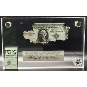 S.S. Andrea Doria: $1 Silver Cert + 1,000 Lire PCGS