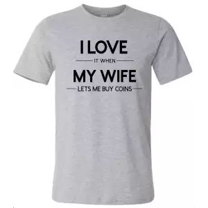 Shirt: I Love My Wife Coins