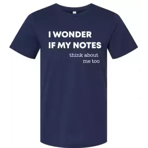 Shirt: I Wonder if my Notes