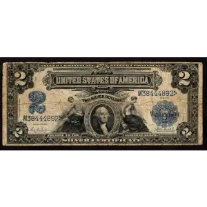 $2 1899 Blue Silver Certificates 255