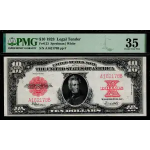 $10  Small Red, scalloped Legal Tender Issues 123