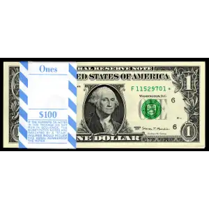 $1 2017A Green seal. Small Size $1 Federal Reserve Notes 3005F*