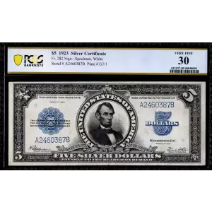 $5 1923 Blue Silver Certificates 282