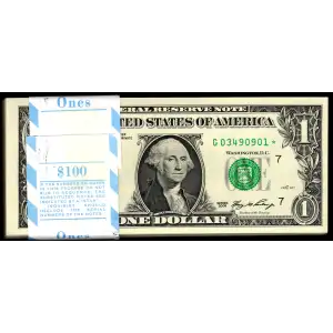 $1 2006 Green seal. Small Size $1 Federal Reserve Notes 1933-G*