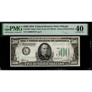 $500 1934  High Denomination Notes 2201-G*