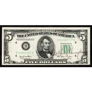 1950 $5 D44382727A