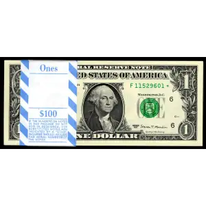 $1 2017A Green seal. Small Size $1 Federal Reserve Notes 3005F*