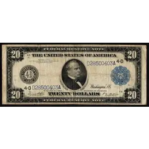 $20 1914 Blue Seal Federal Reserve Notes 991A