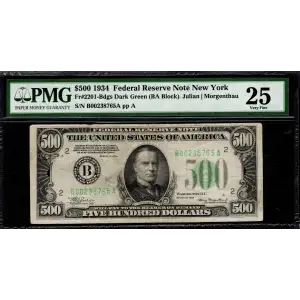 $500 1934  High Denomination Notes 2201-B