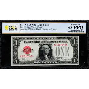 1928 $1 A0138048A PCGS 63 PPQ